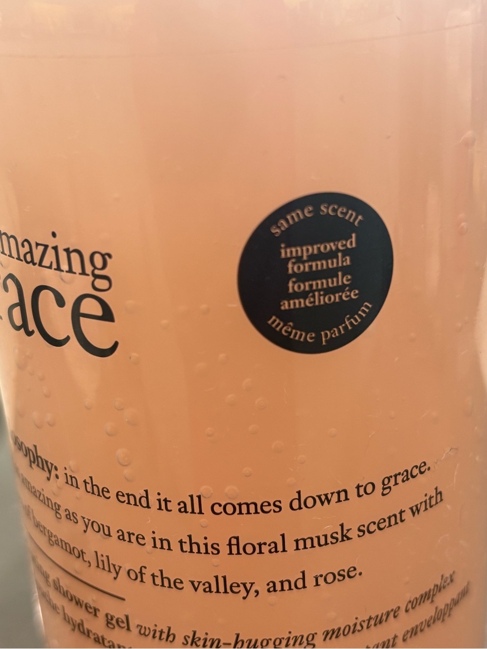Philosophy Amazing Grace hydrating shower gel wash 16 oz new sealed - Picture 6 of 6
